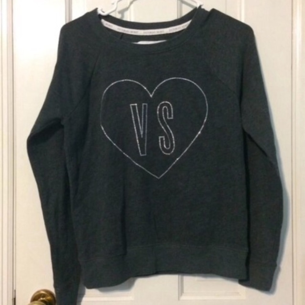 Victoria's Secret Charcoal Gray Crewneck